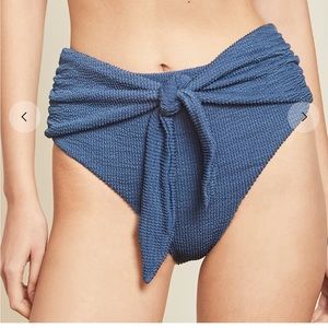 VERONICA BEARD AZOIA CRINKLE HIGH-RISE BIKINI BOTTOM